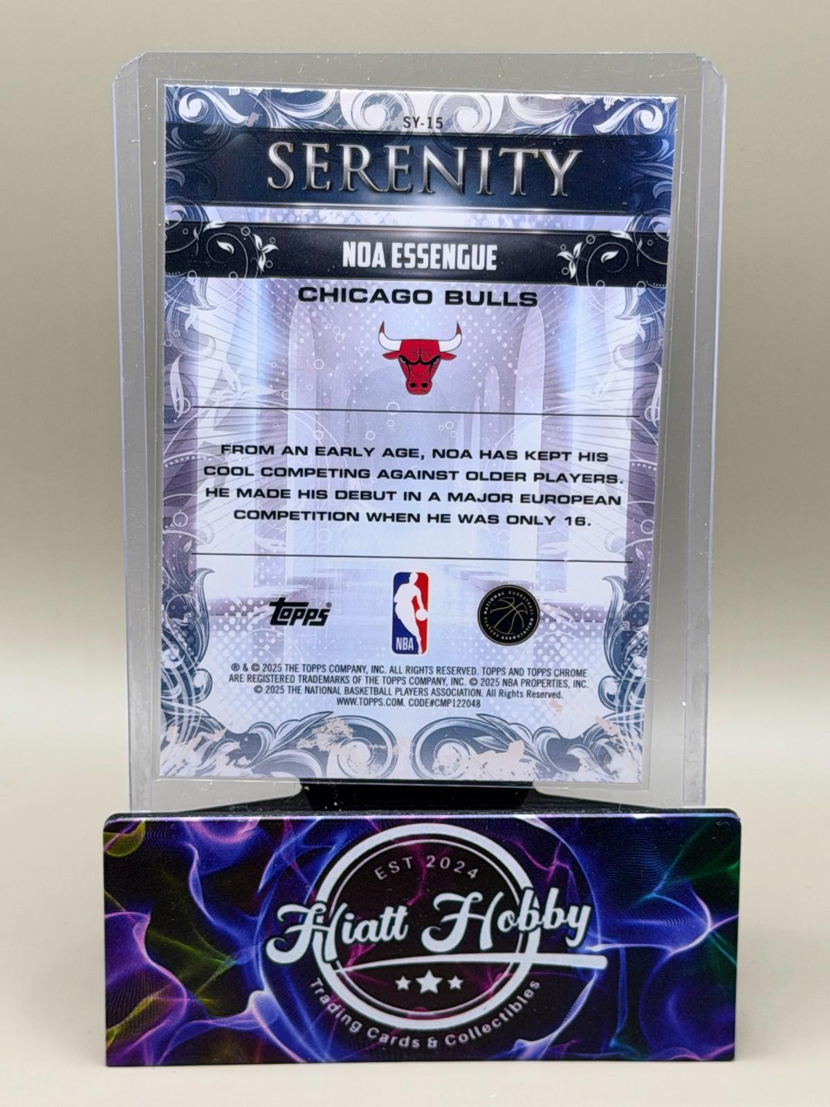 2025-26 Topps Chrome - Noa Essengue #SY-15 - Serenity (RC)