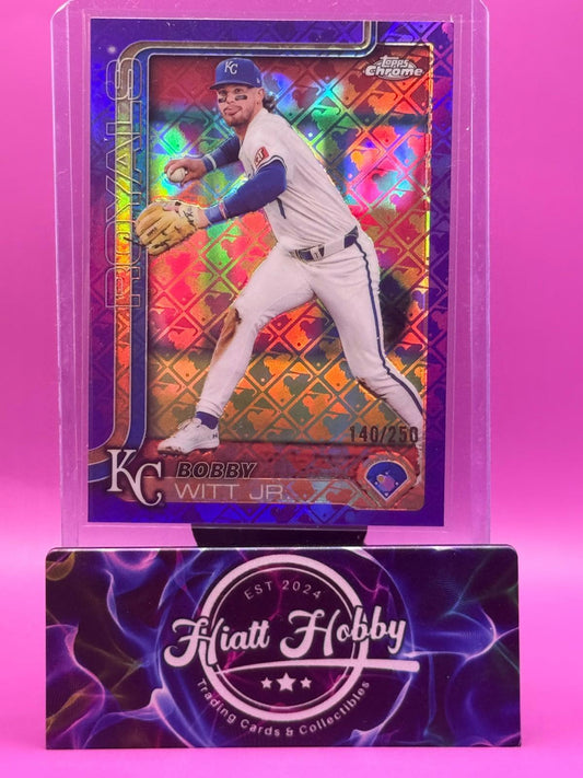 2025 Topps Chrome Logofractor - Bobby Witt Jr #93 - Purple  /250