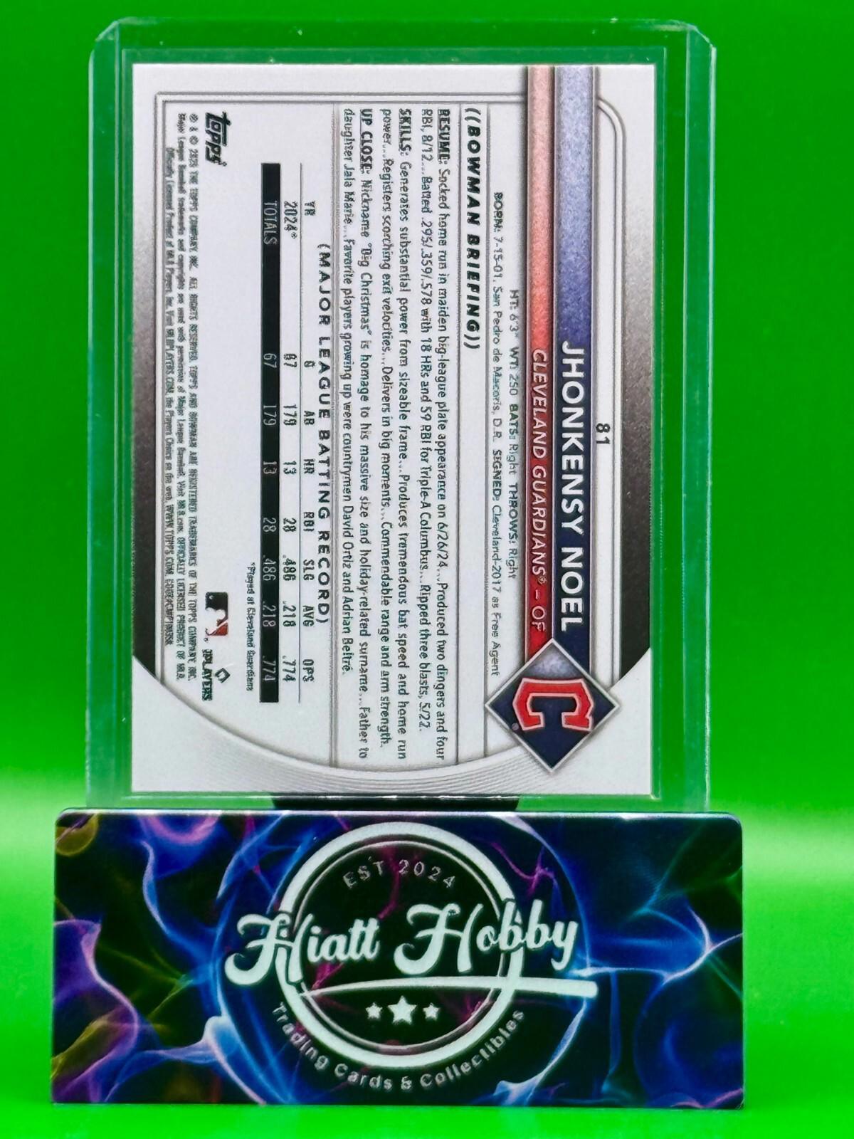 2025 Bowman Chrome - Jhonkensy Noel #81 - Red RC Refractor