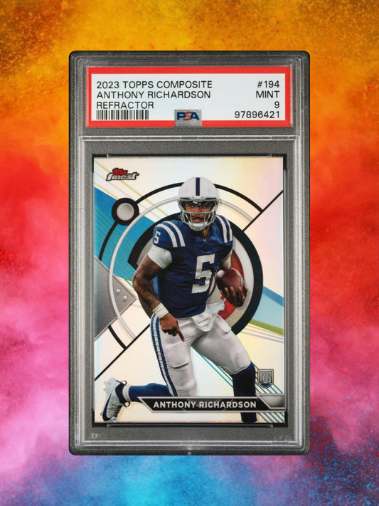 2023 Topps Composite - Topps Finest #194 Anthony Richardson (RC) PSA 9