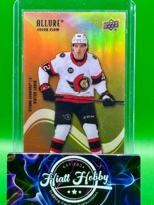2022-23 Upper Deck Allure - Color Flow Viktor Lodin #SF-38 Orange Yellow (RC)