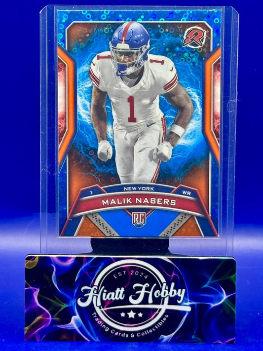 2024 Topps Resurgence - Rookies Malik Nabers #170 - Blue & Orange Spark (RC)