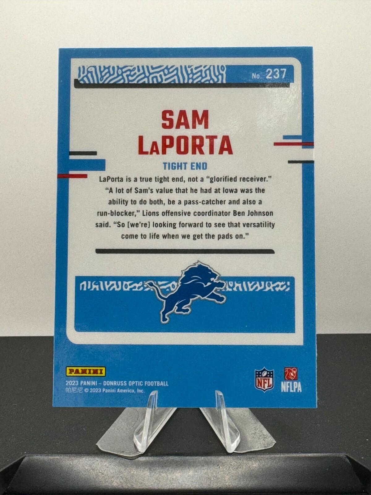 2023 Panini Donruss Optic - Rated Rookie #237 Sam LaPorta (RC)