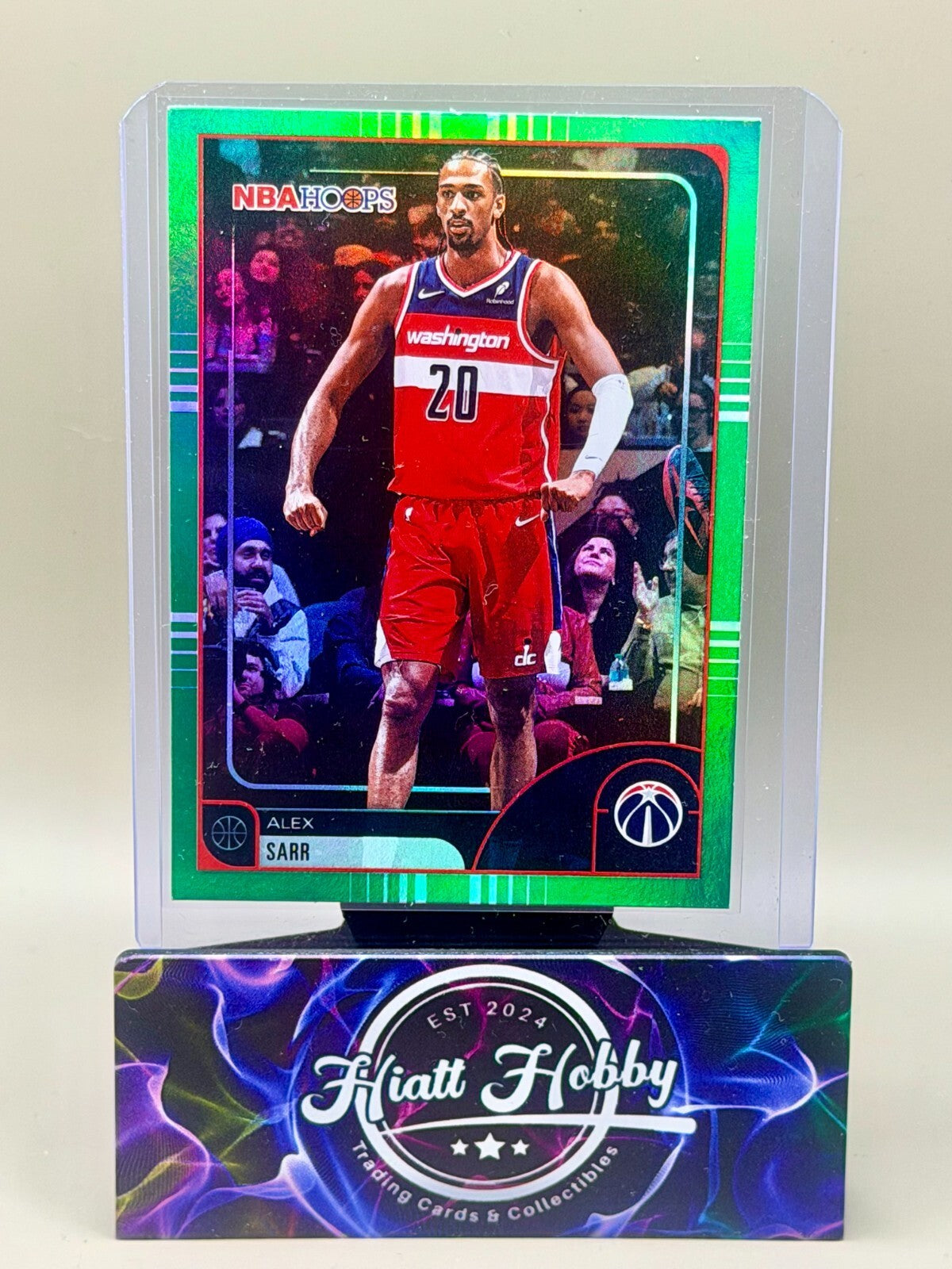 2025-26 NBA Hoops Basketball - #58 Alex Sarr - Green Hoops