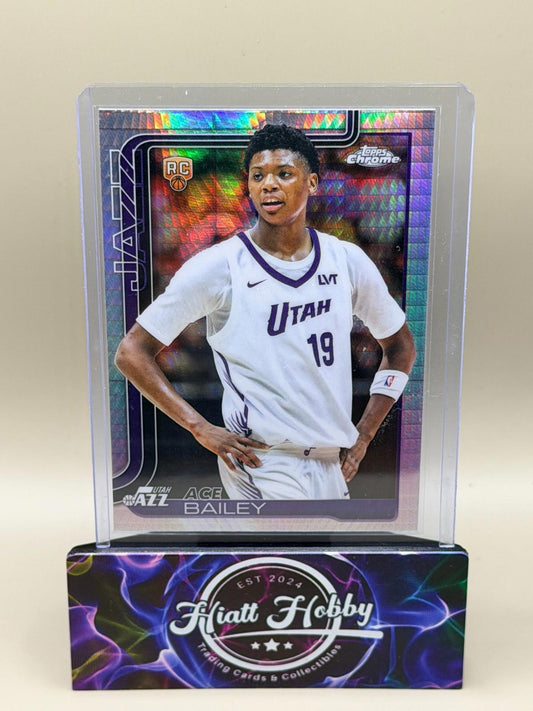 2025-26 Topps Chrome - Ace Bailey #255 - Prism Refractor (RC)