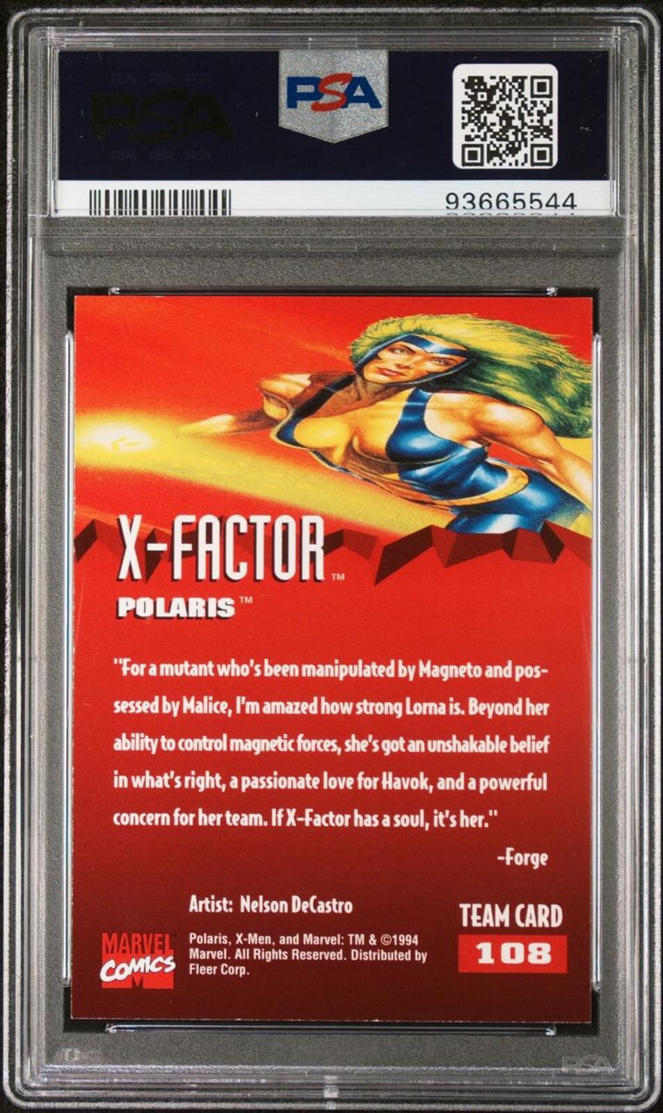 1995 Fleer Ultra X-Men Polaris #108 PSA 7