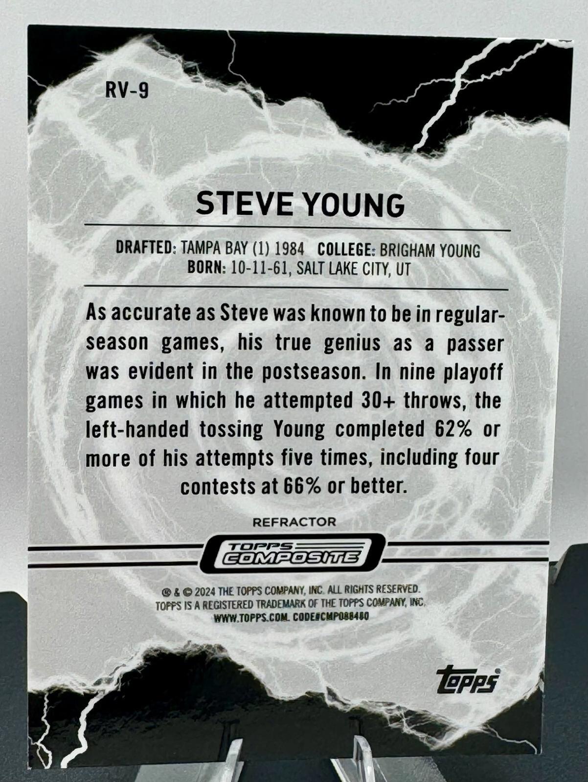 2023 Topps Composite - Resurgence Voltaic Chrome Refractor - Steve Young #RV-9