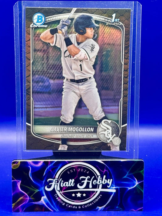 2025 Bowman - Chrome Prospects Javier Mogollon #BCP-68 Reptilian Refractor (RC)