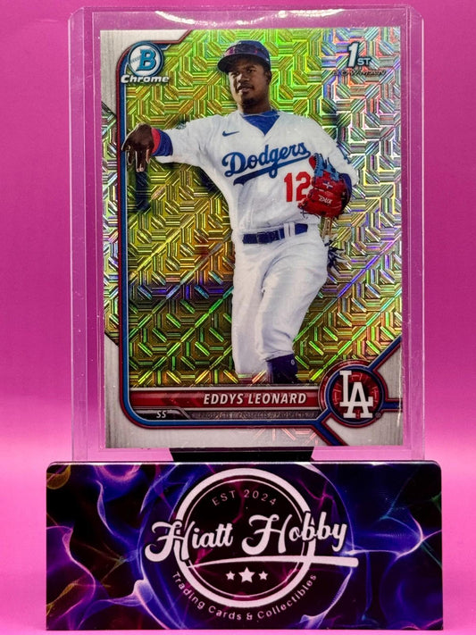2022 Bowman Chrome - Eddys Leonard #BCP-57 - Mojo Refractor (RC)