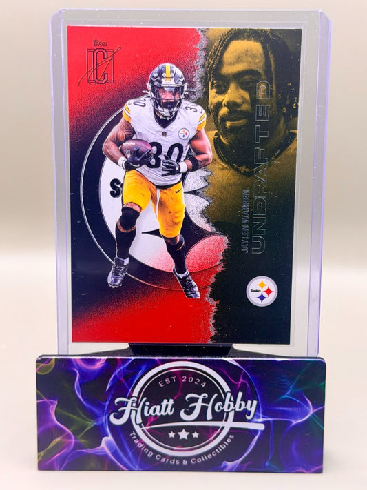 2025 Topps Signature Class Football - #45 Jaylen Warren - Red Black