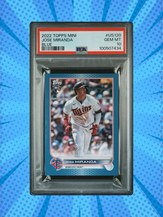 2022 TOPPS MINI JOSE MIRANDA #US120 (RC) - Blue  /10 PSA 10