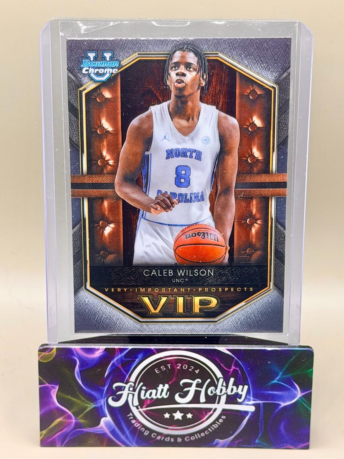 2025-26 Bowman Chrome Basketball - #VIP-9 Caleb Wilson - Very Important Prospect