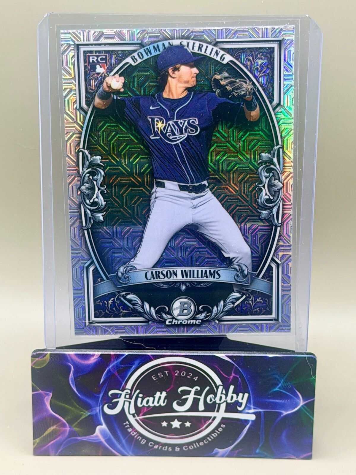 2026 Bowman Chrome Baseball - #BST-15 Carson Williams - Bowman Sterling Mojo (RC