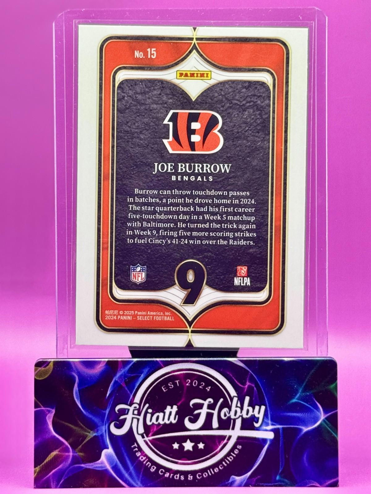 2024 Panini Select - Select Numbers - Joe Burrow #15