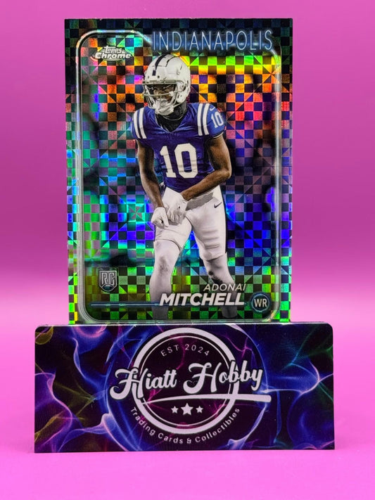 2024 Topps Chrome Football - Adonai Mitchell #210 - X-Fractor (RC)