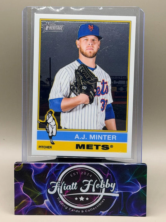 2025 Topps Heritage High Number - A.J. Minter #597 - Chrome