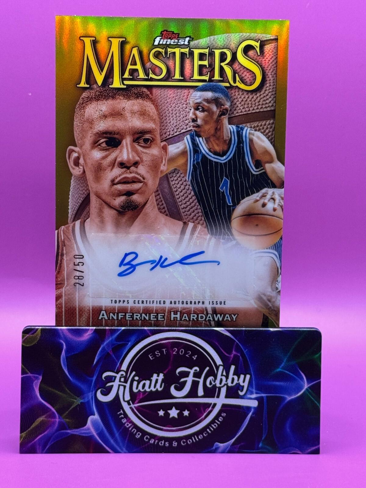 2023 Topps Finest Basketball - Anfernee Hardaway #MA-AH - Gold Masters Auto /50