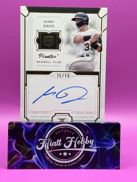 2024 Topps Definitive Collection - Henry Davis #DRA-HD2 - Auto /50