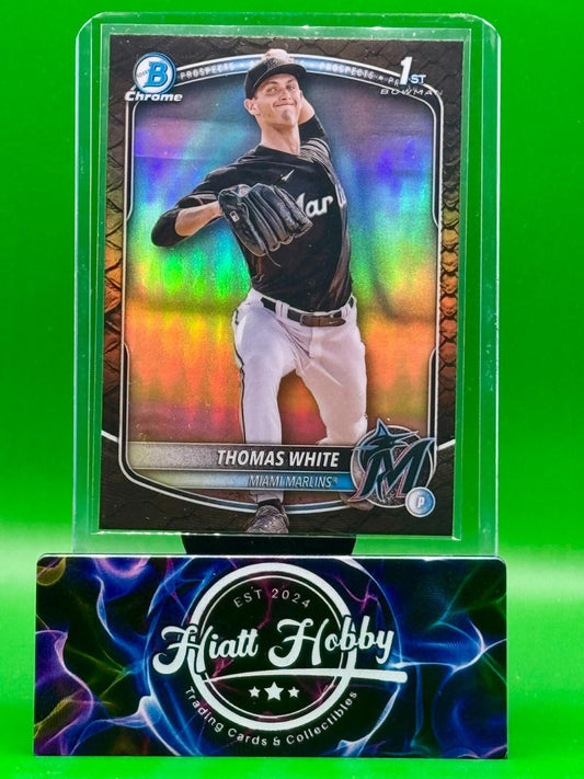 2025 Bowman Chrome - Thomas White #BCP-69 - Reptillian Refractor