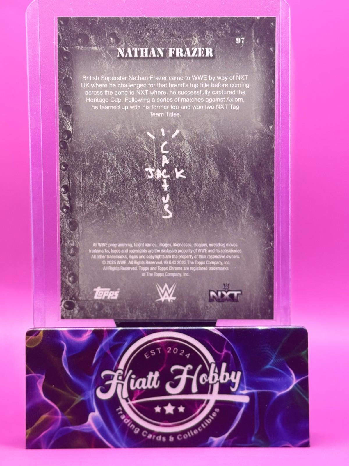 2025 Topps Chrome Cactus Jack WWE - Nathan Frazer #97