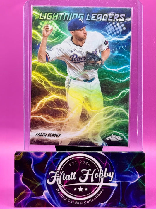 2025 Topps Chrome - Corey Seager #LL-9 - Lightning Leaders SSP
