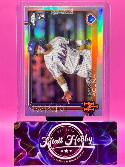2025 Topps Chrome LUISANGEL ACUNA Image Variation Refractor RC #56 METS