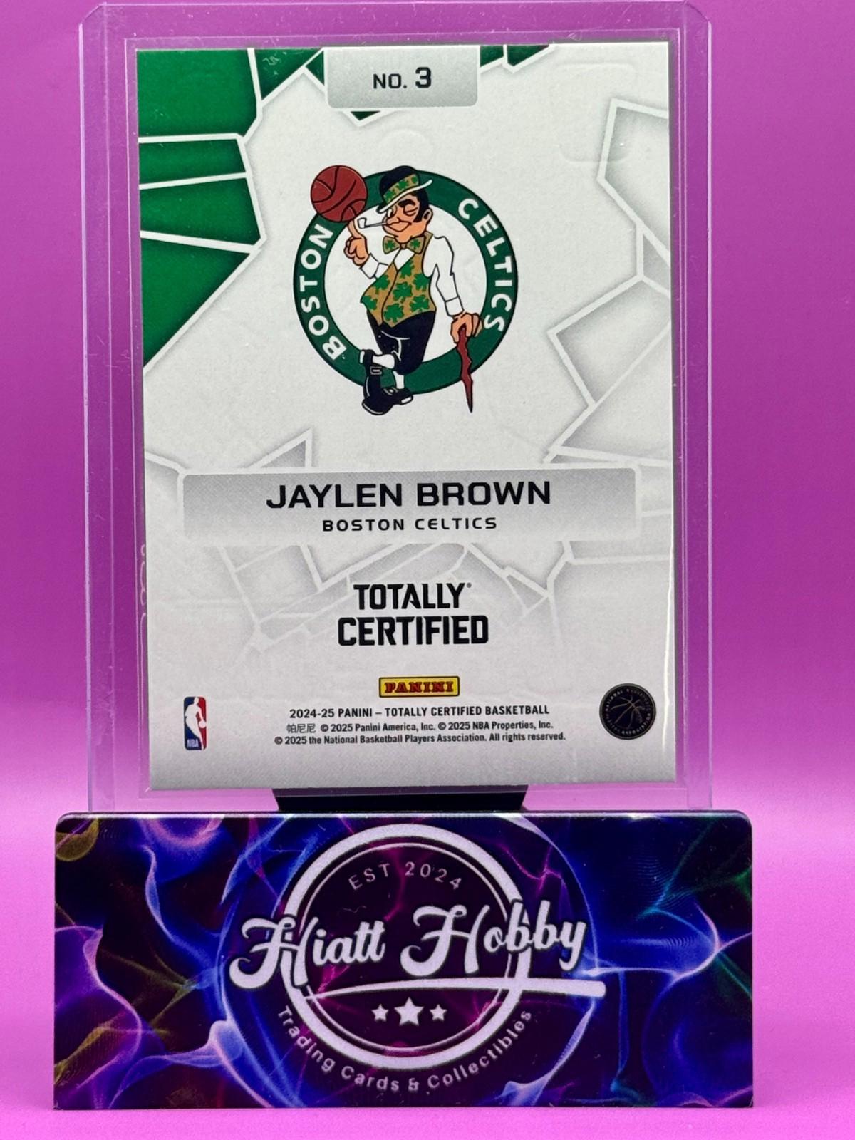 2024-25 Panini Totally Certified - Rock the Rim Jaylen Brown #3 Mirror