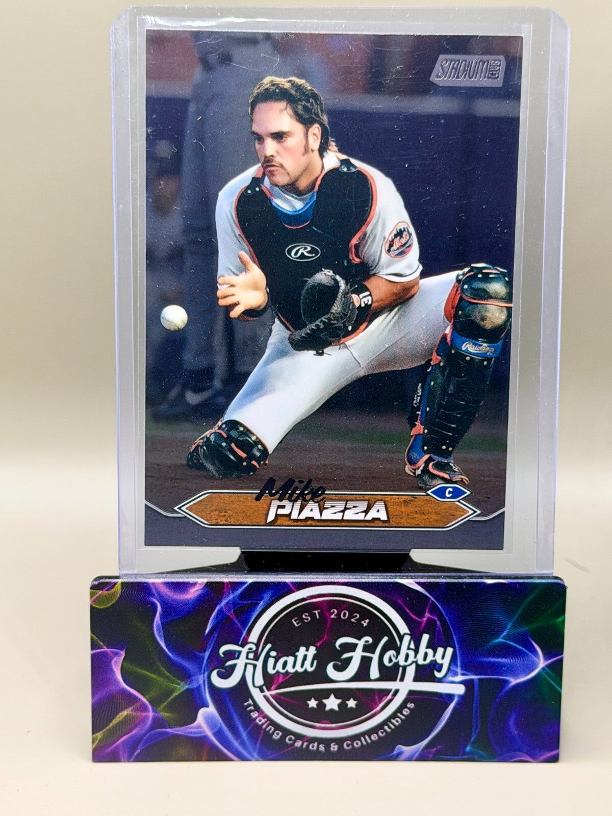2024 Topps Stadium Club - #144 Mike Piazza - Black Foil