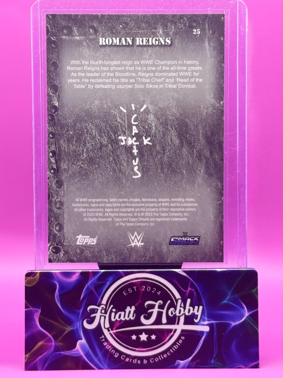 2025 Topps Chrome Cactus Jack WWE - Roman Reigns #25