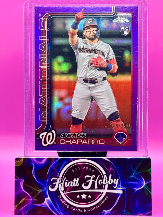 2025 Topps Chrome - Andres Chaparro #187 - Purple Refractor /250