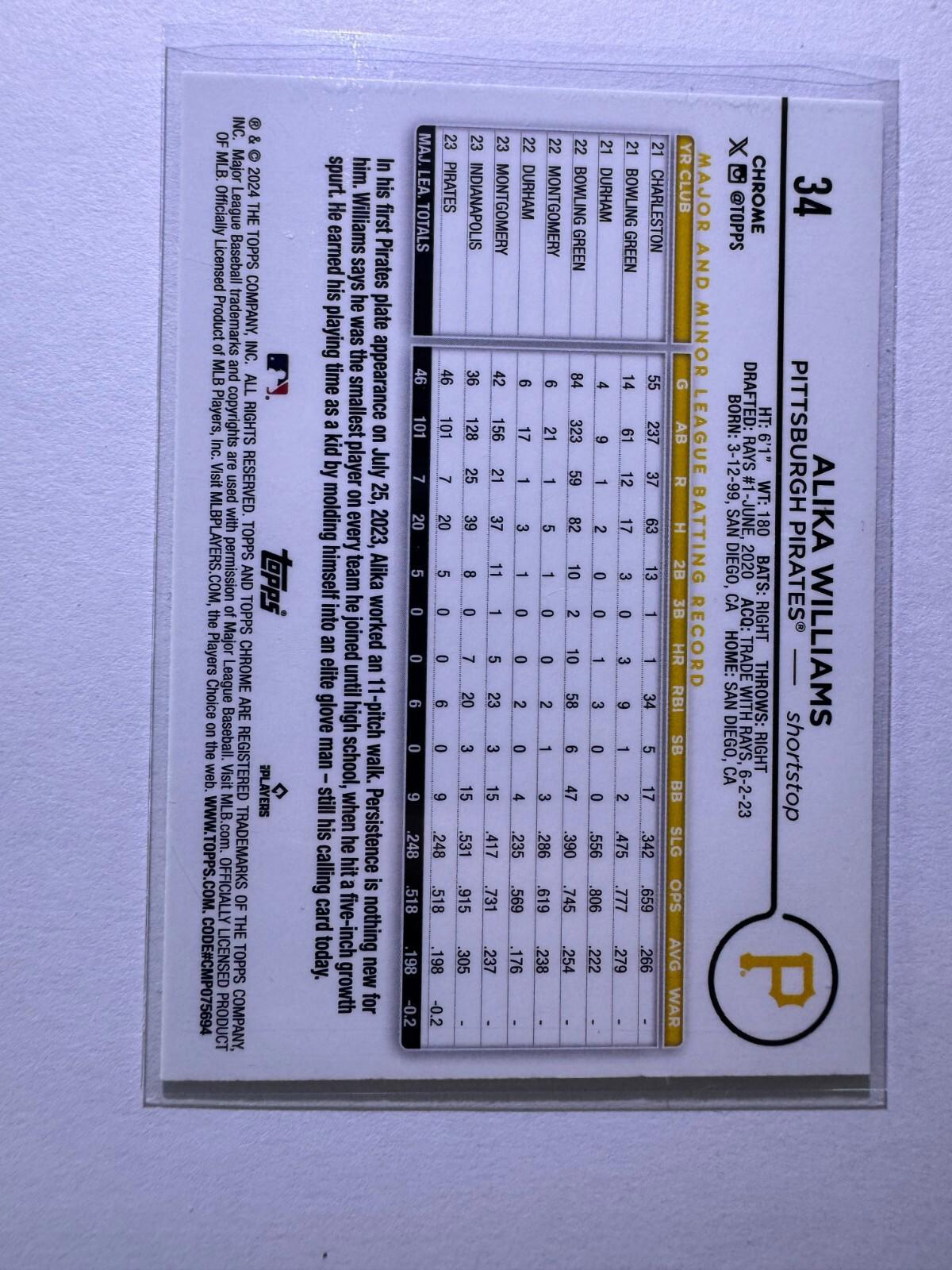 2024 Topps Chrome X-Fractors - LOT of 6!