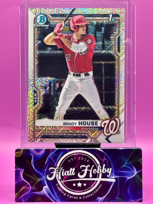 2021 Bowman Draft Chrome - Brady House #BDC-186 - Asia Mojo SP Refractor (RC)