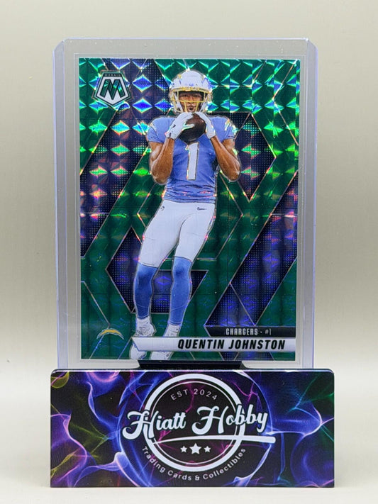 2025 Panini Mosaic Football - #43 Quentin Johnston - Green Mosaic
