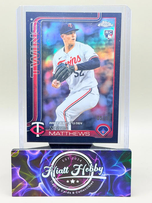 2025 Topps Chrome Update - Zebby Matthews #USC171 - Black /10 (RC)