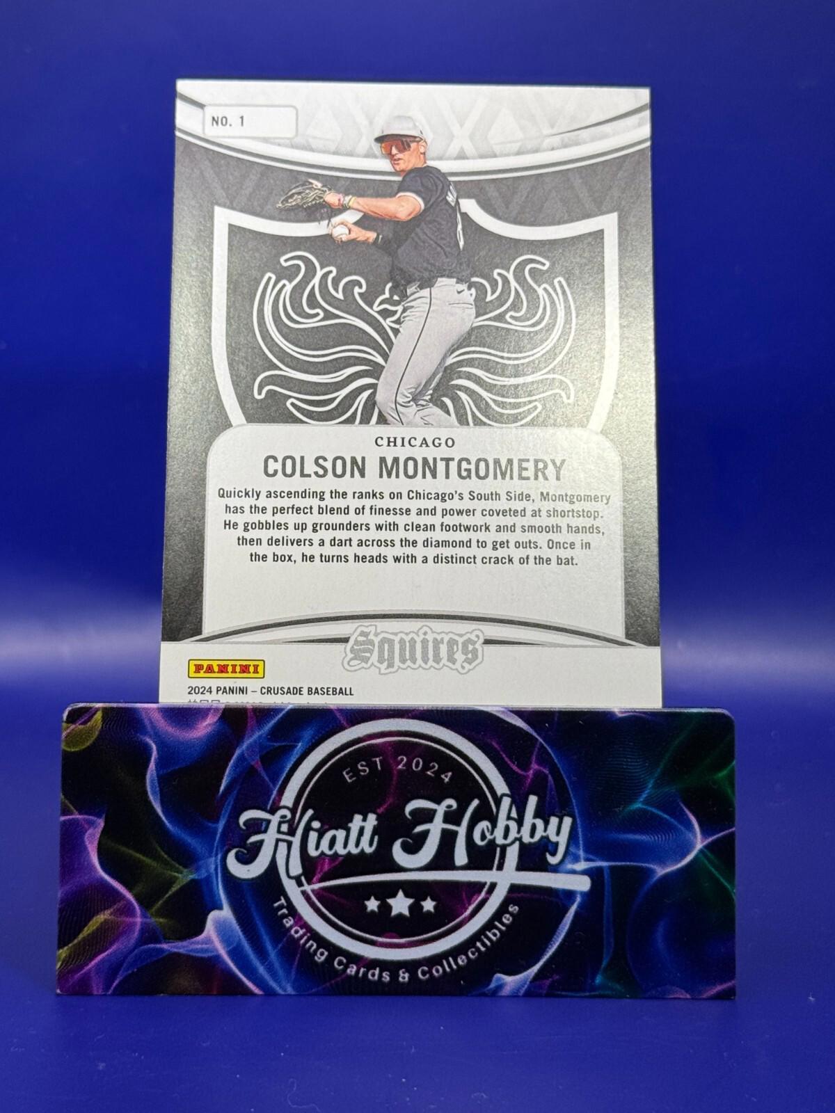 2024 Panini Crusade - Squires Blue #1 Colson Montgomery /49 (RC)