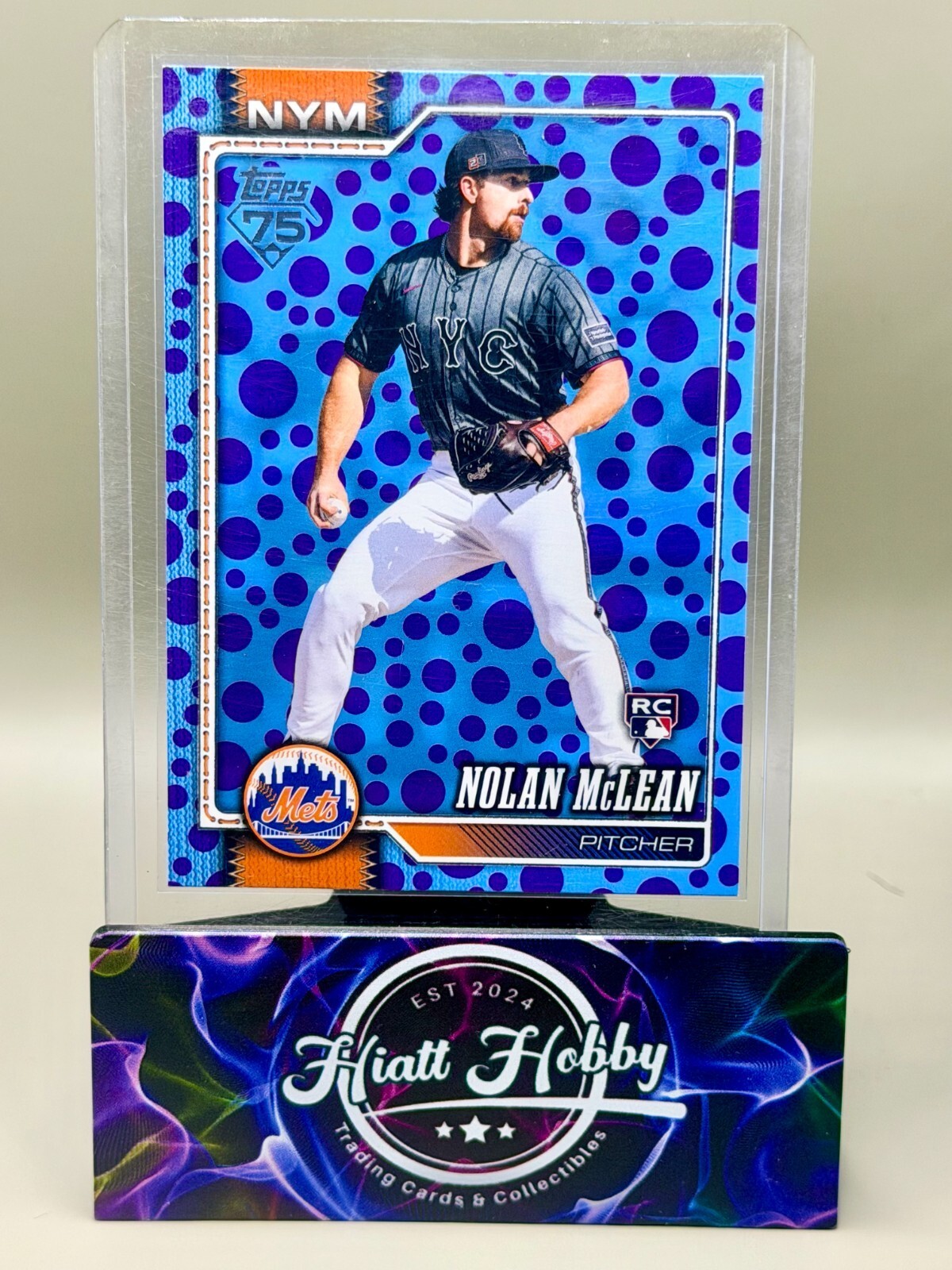 2026 Topps Series 1 - Nolan McLean #214 Purple & Blue Polka Dots (RC)