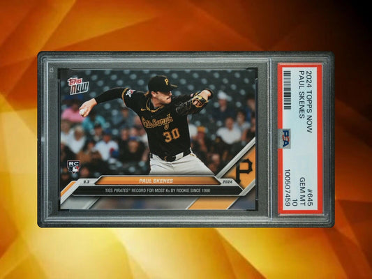 2024 Topps Now - #645 Paul Skenes (RC) - PSA 10