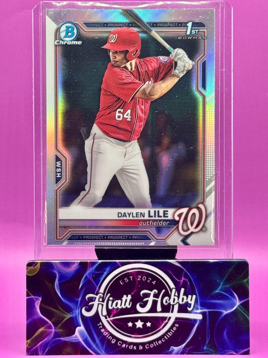 2021 Bowman Draft Chrome - Daylen Lile #BDC-18 - Refractor (RC)