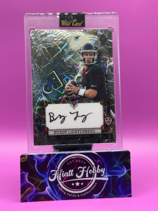 2024 Wild Card 7-Card Stud - Brady Lichtenberg #AD7CF-BL- Platinum Laser Auto /2