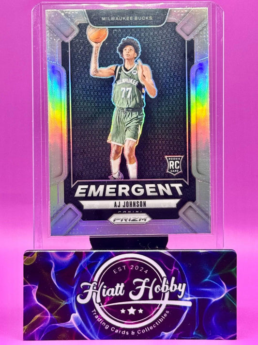2024-25 Panini Prizm - Emergent AJ Johnson #15 Silver Prizm (RC)