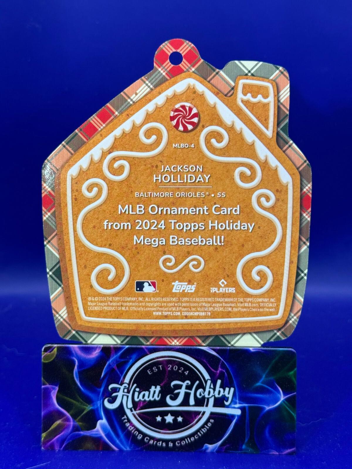 2024 Topps Holiday - Oversized Ornaments Die-Cuts #MLBO-4 Jackson Holliday (RC)