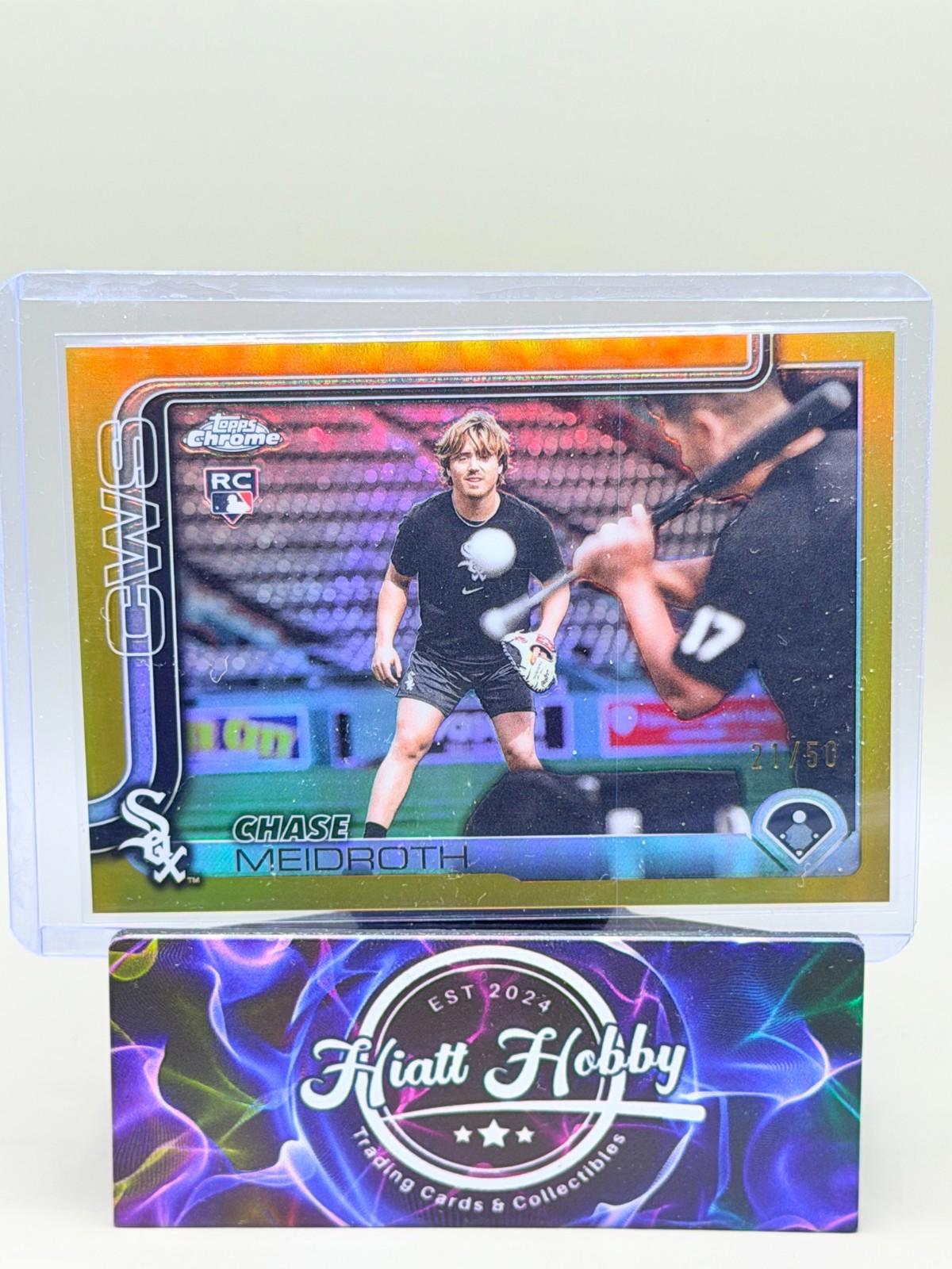 2025 Topps Chrome Update - Chase Meidroth #USC337 - Image Variation - Gold /50