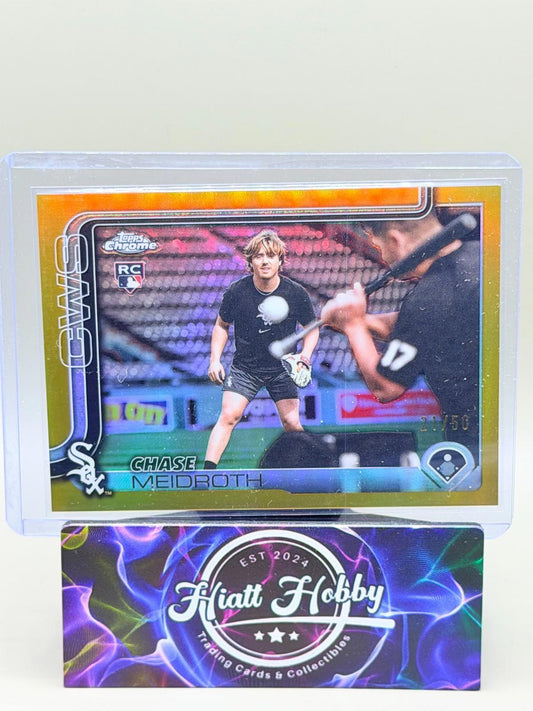 2025 Topps Chrome Update - Chase Meidroth #USC337 - Image Variation - Gold /50