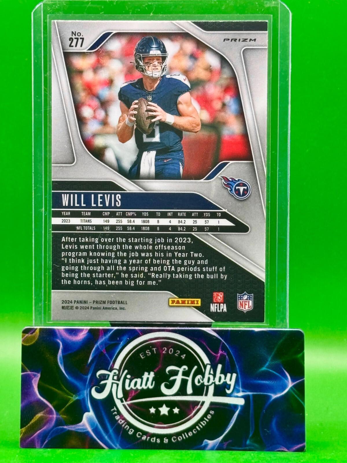 2024 Panini Prizm - Will Levis #277 Black & White Checker Prizm