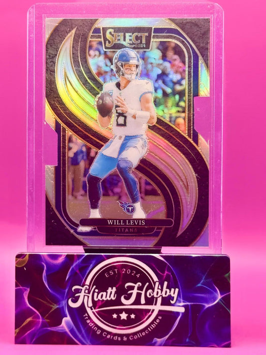 2024 Panini Select - Will Levis #200 - Premier Level - Silver Prizm Die-Cut