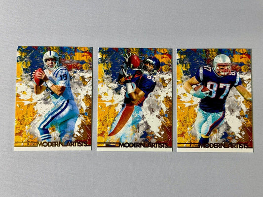 2024 Topps Composite Football - Topps Gallery Modern Artists Inserts - LOT of 3