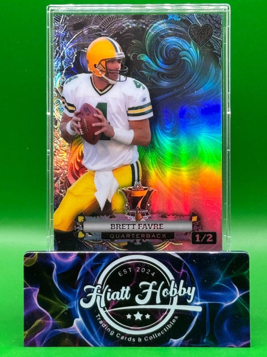 2024 Wild Card 7-Card Stud - Brett Favre #CH7CS-BF - Silver 1/2
