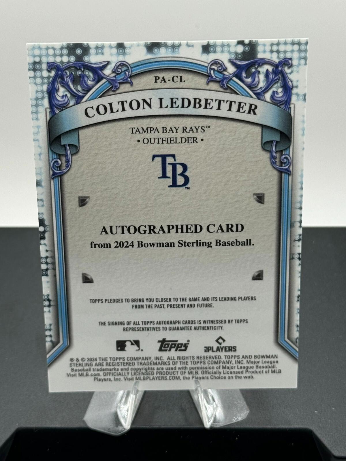 2024 Bowman Sterling - Colton Ledbetter #PA-CL - Wave Refractor /125 Auto