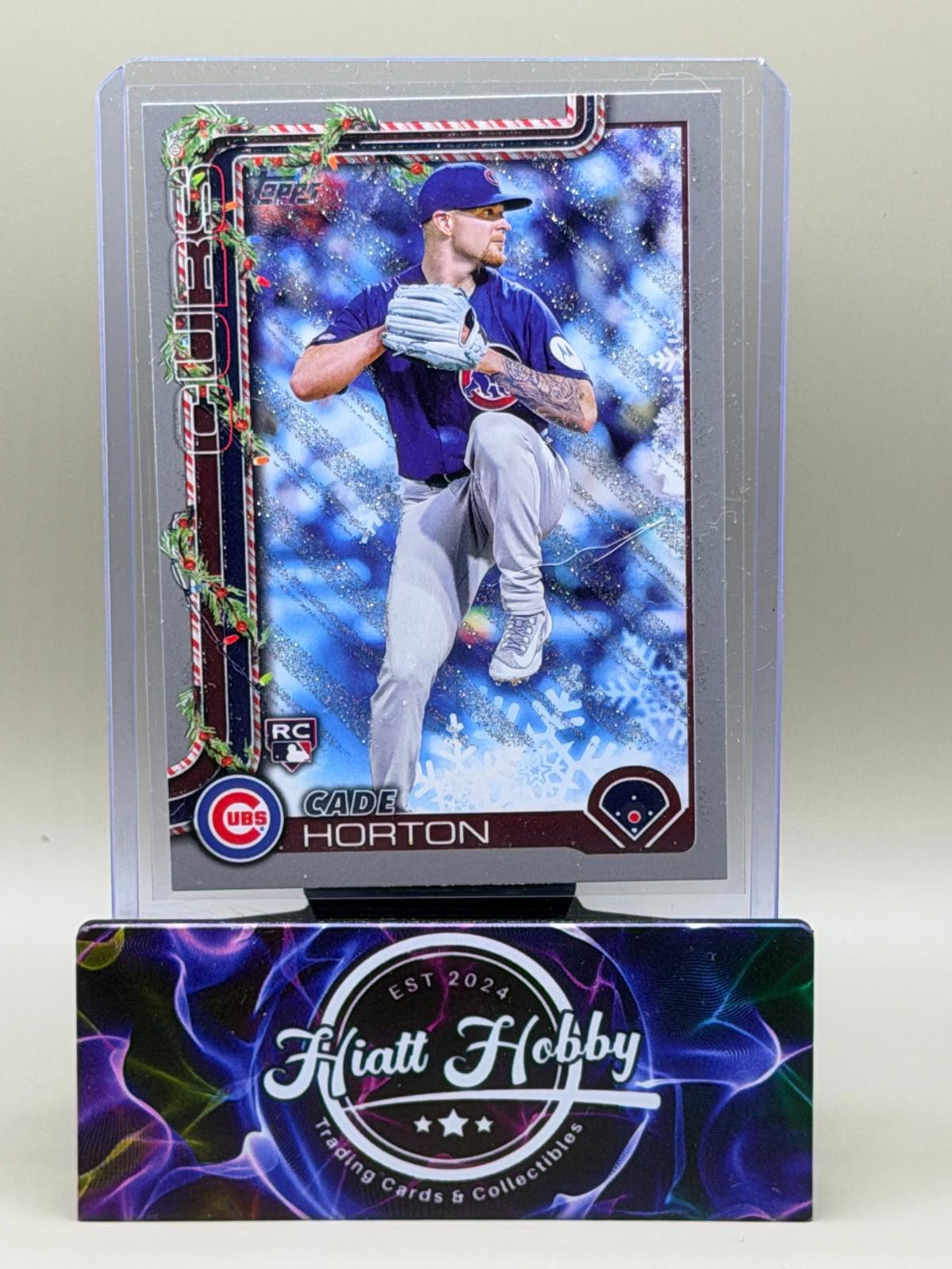 2025 Topps Holliday - Cade Horton #H140 - Silver Glitter (RC)