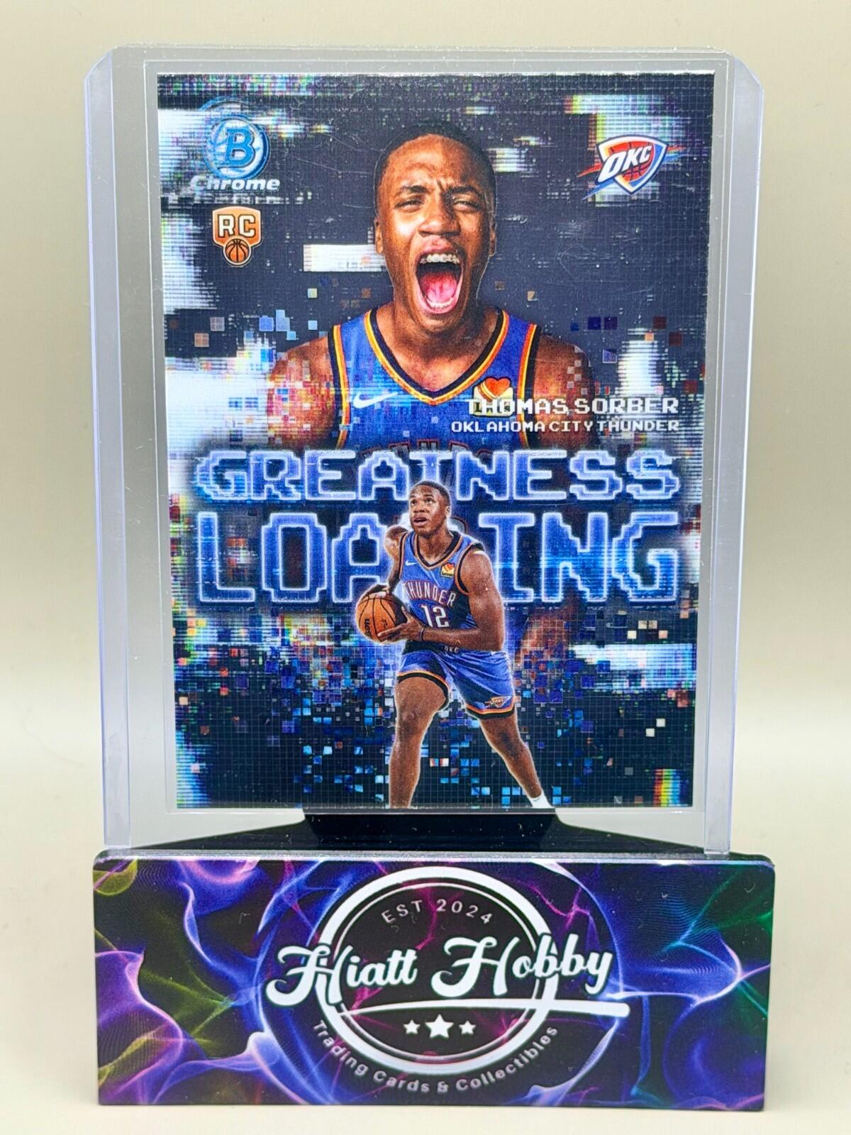 2025-26 Bowman Chrome Basketball - #GL-15 Thomas Sorber - Greatness Loading (RC)